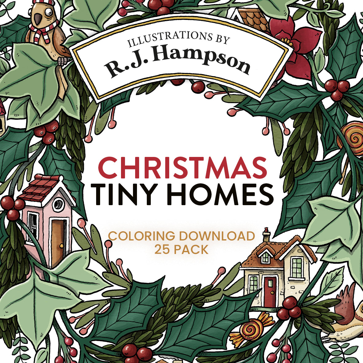 Christmas Tiny Homes - 25 Pack