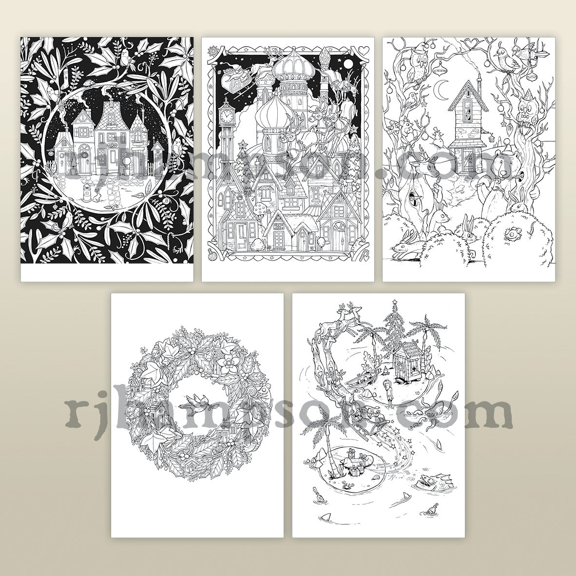 Christmas Tiny Homes - 25 Pack