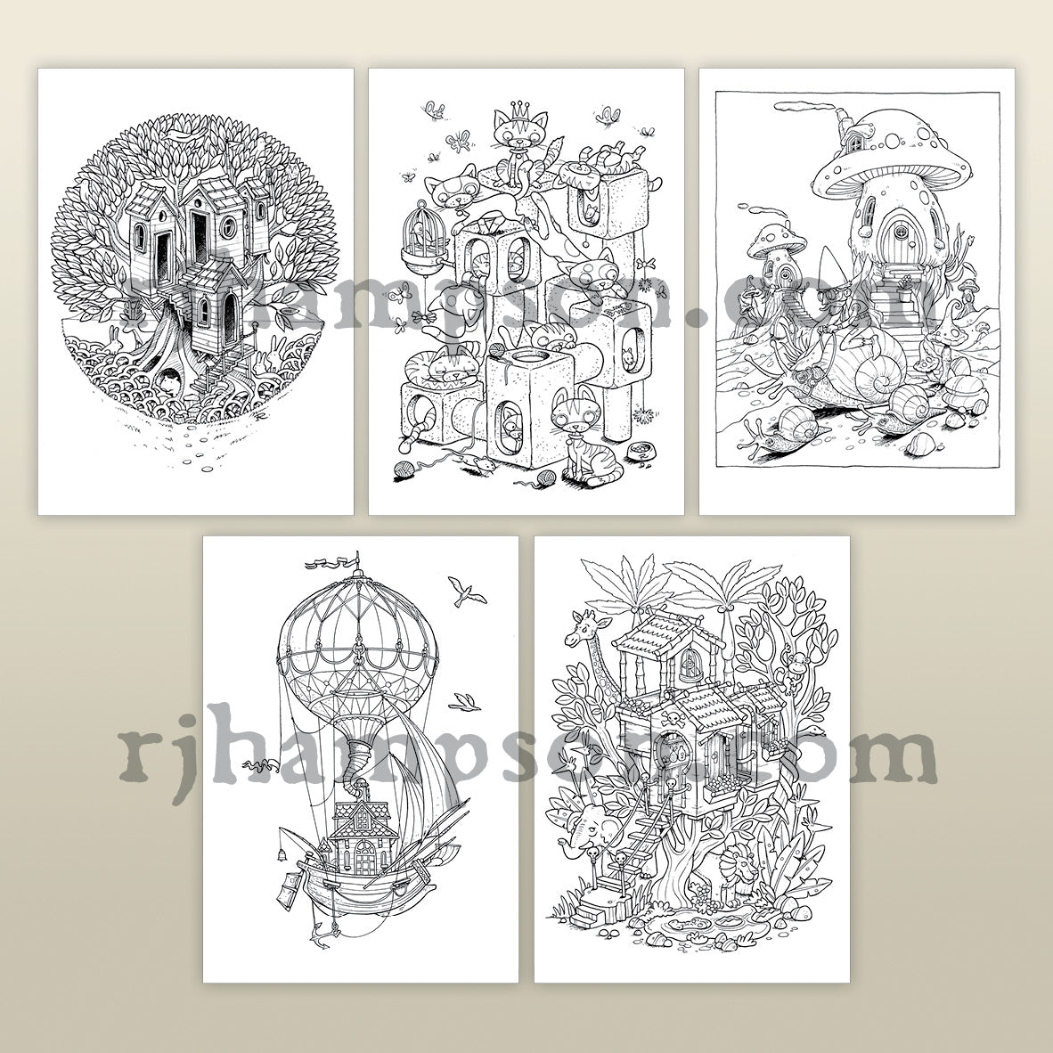 Fantasy Tiny Homes - 25 Pack