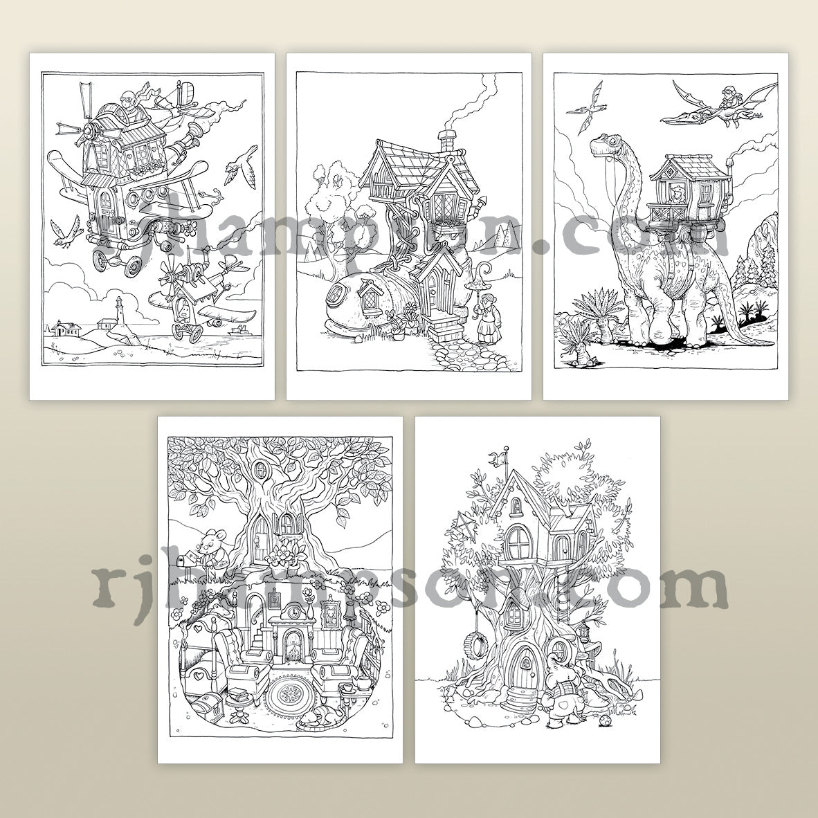 Fantasy Tiny Homes - 25 Pack