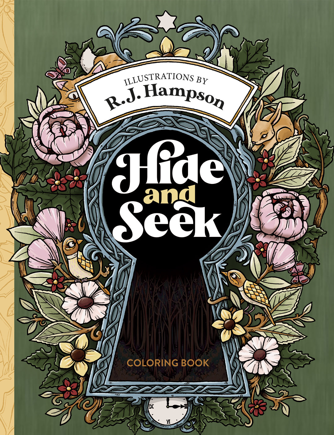 Hide and Seek - Adult Coloring Book by R.J. Hampson