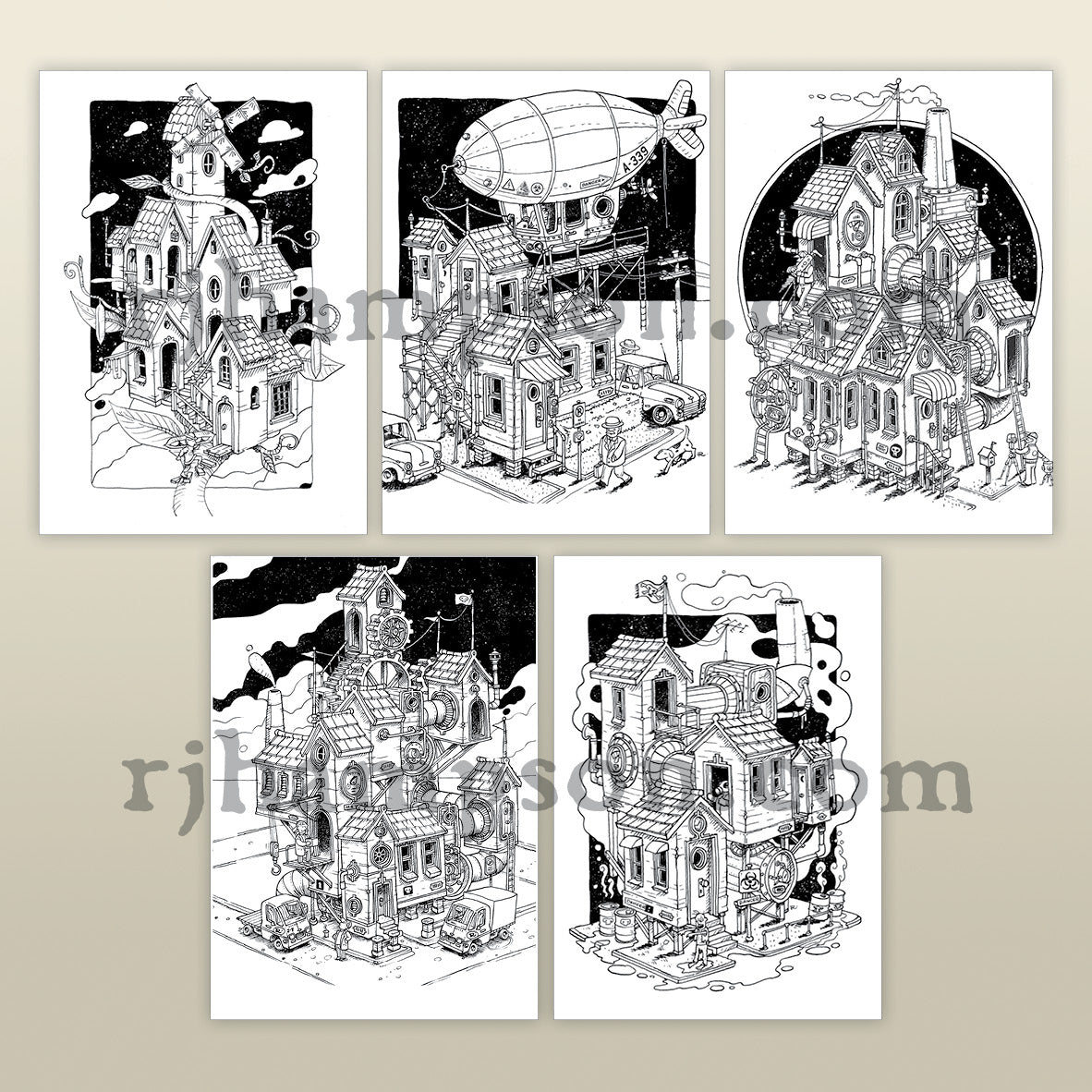 Steampunk Houses - 25 Duplicate Edition Pack