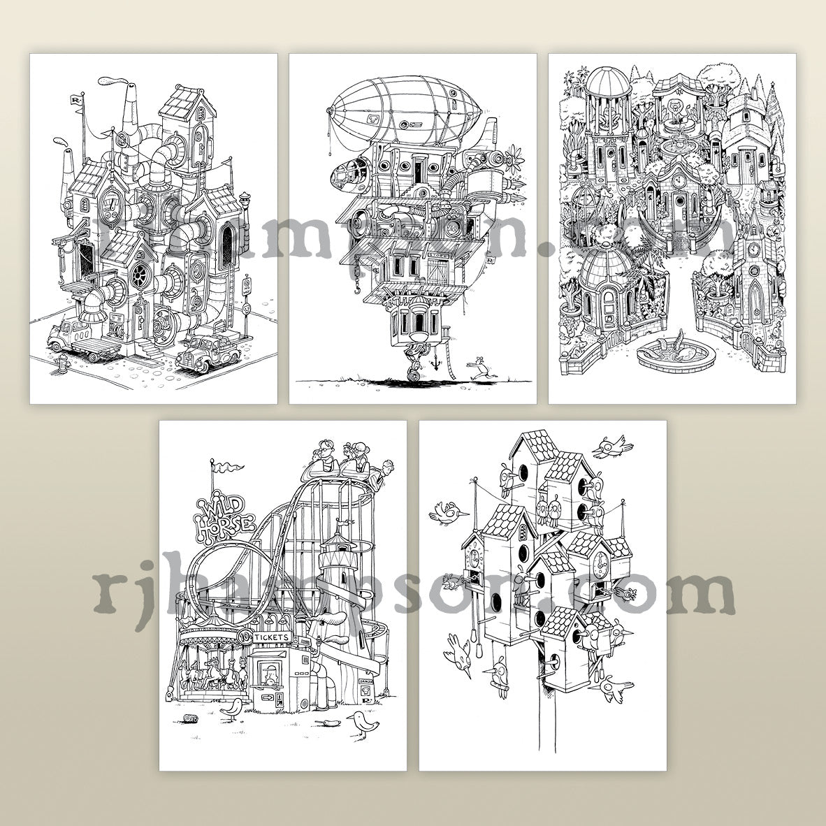 Steampunk Houses 2 - 25 Pack