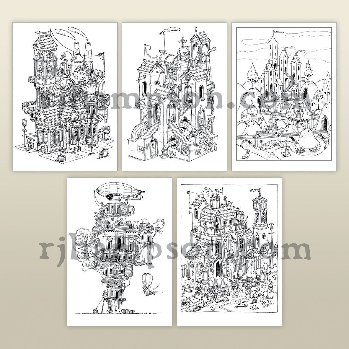 Steampunk Houses 2 - 25 Pack