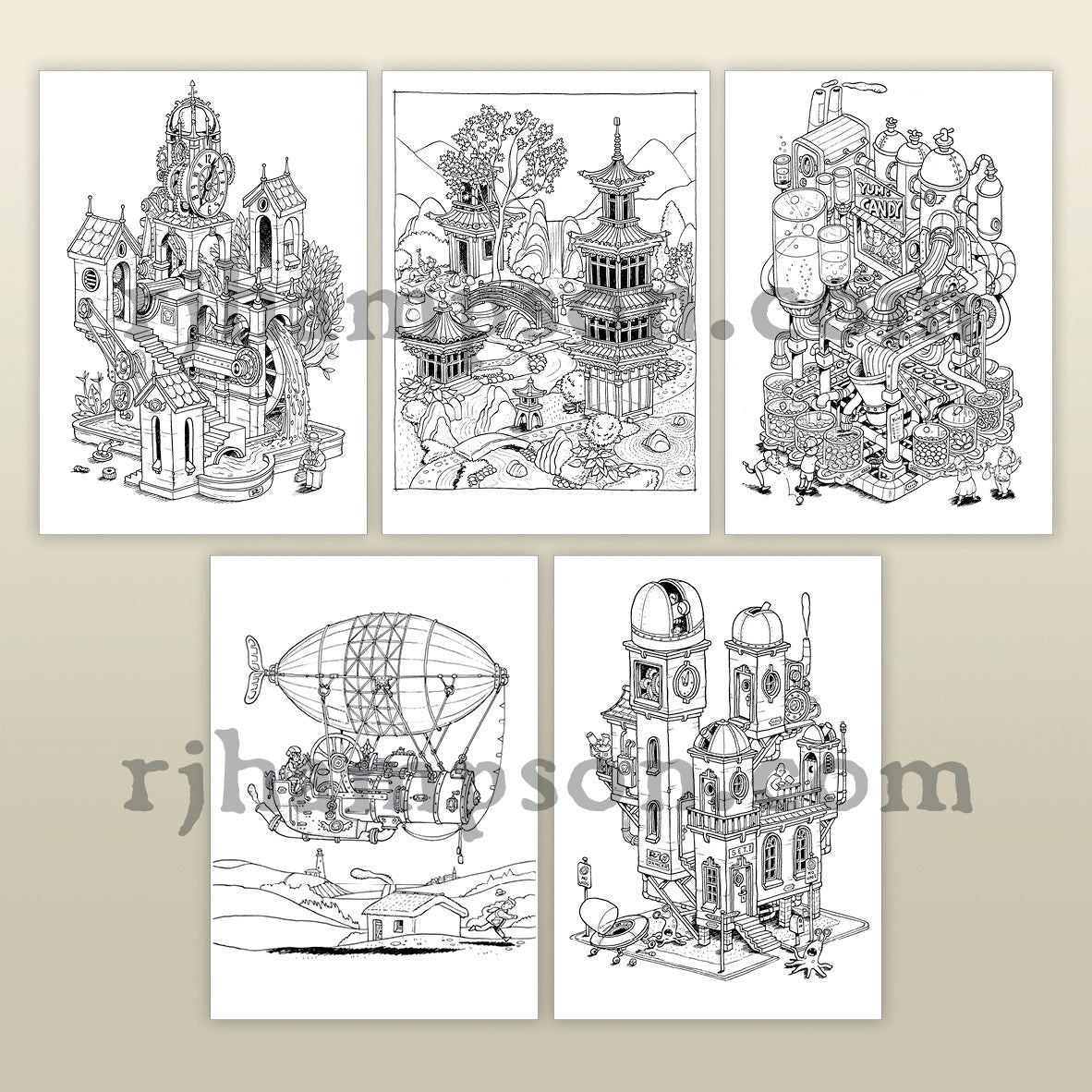 Steampunk Houses 2 - 25 Pack