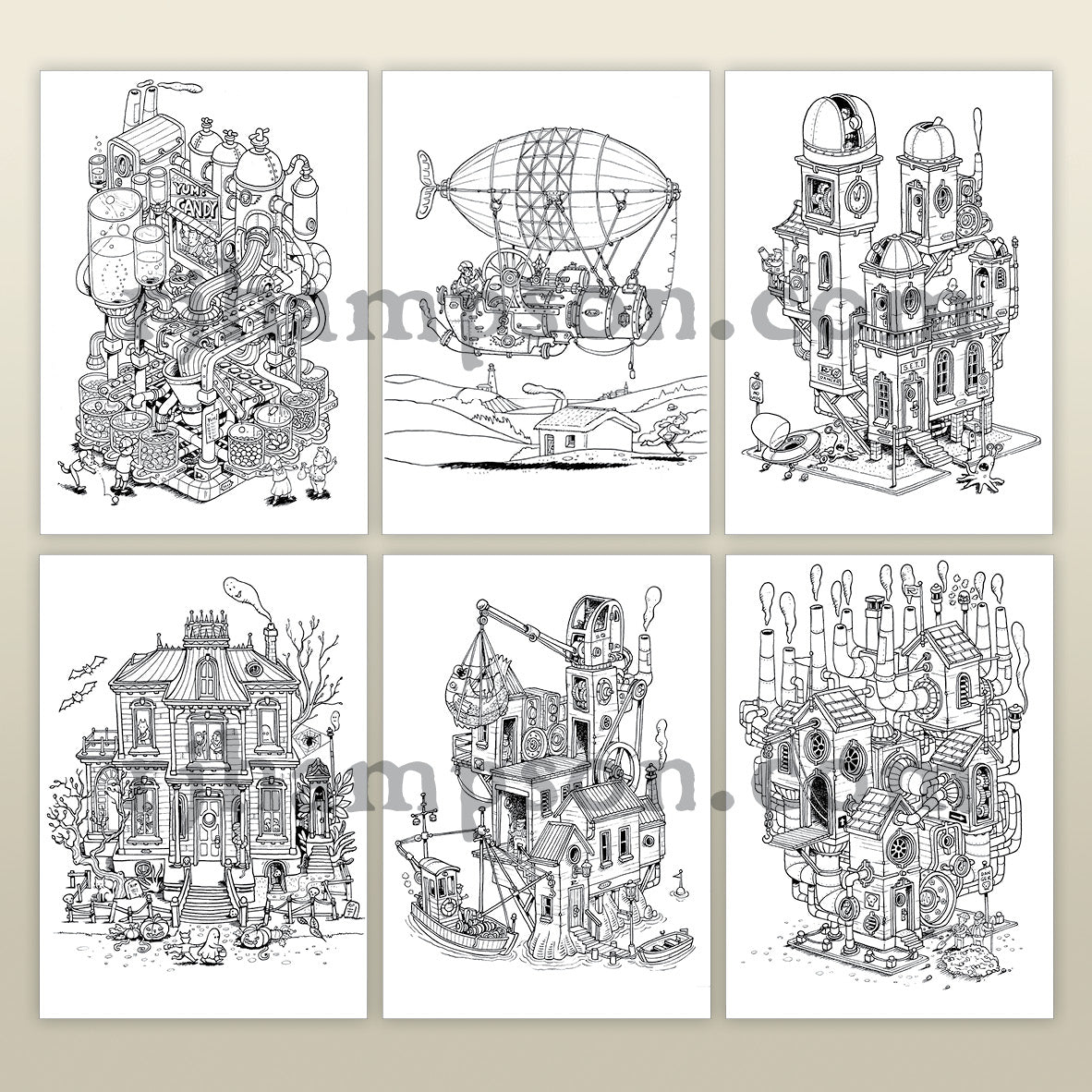 Steampunk Houses 2 - Full Pack