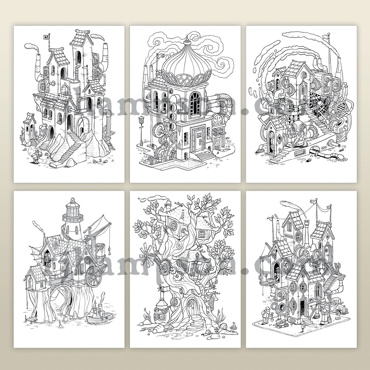 Steampunk Houses 2 - Full Pack
