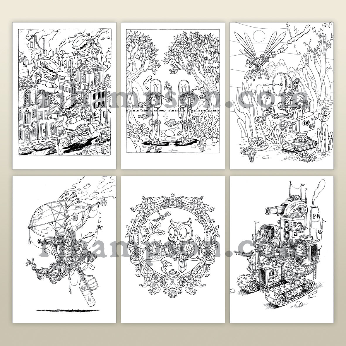 Steampunk Robots - Full Pack