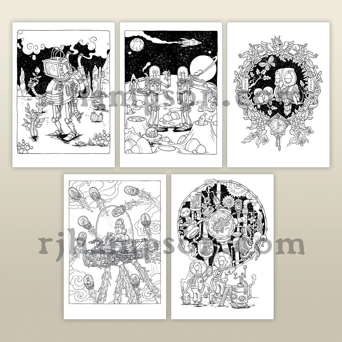 Steampunk Robots - Full Pack