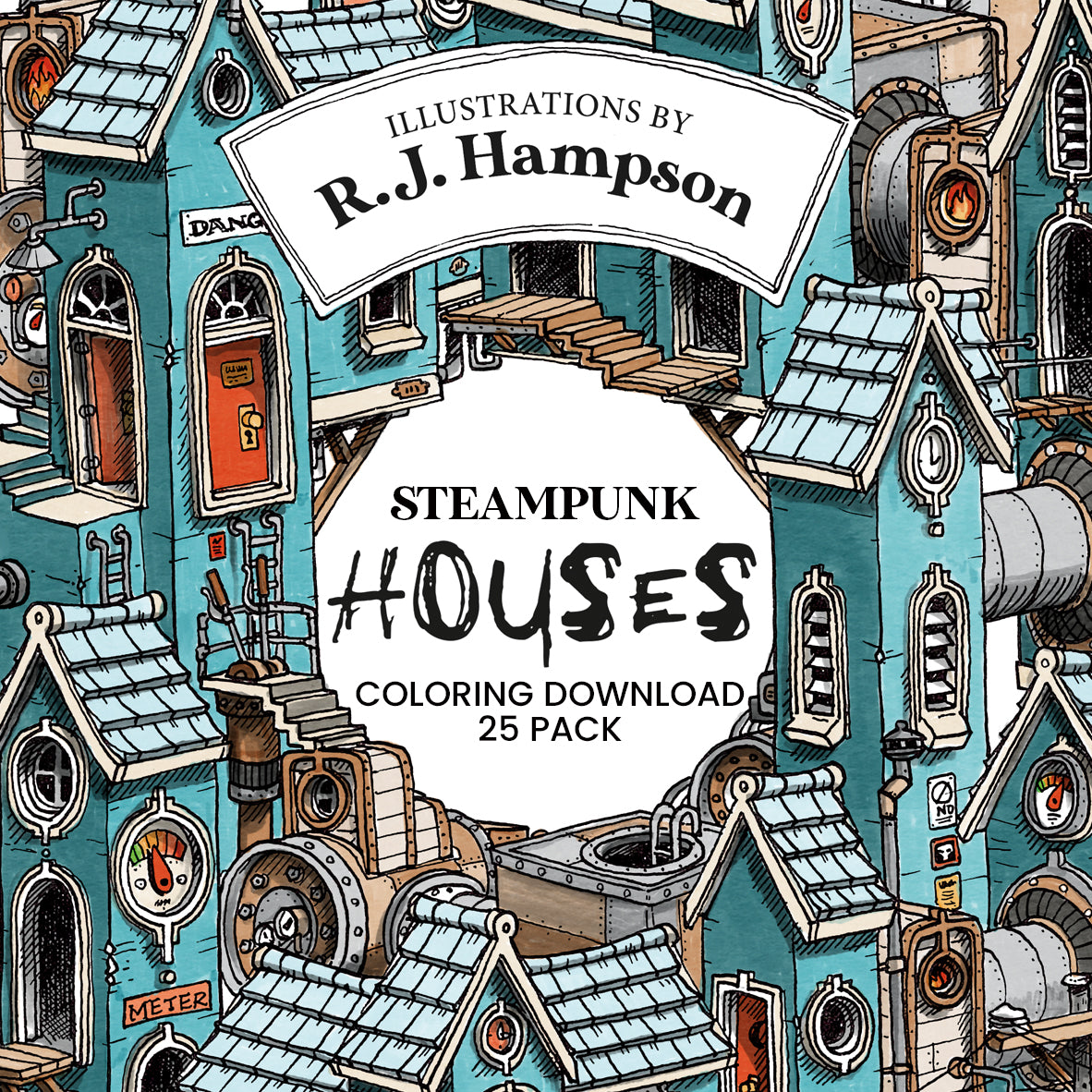 Steampunk Houses - 25 Pack