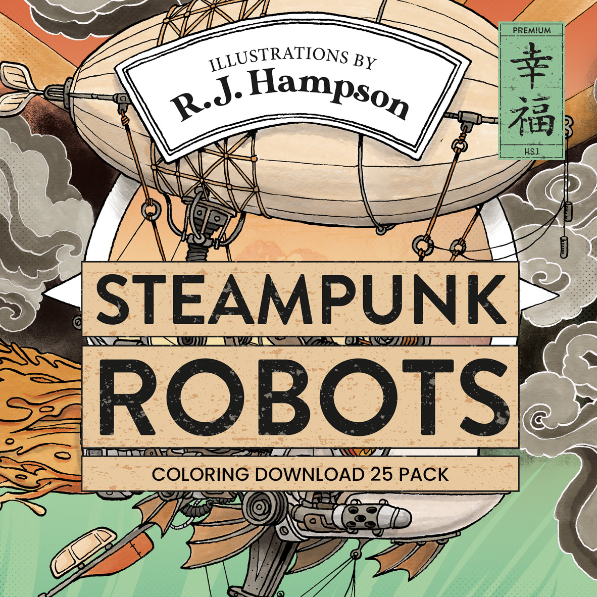 Steampunk Robots - 25 Pack