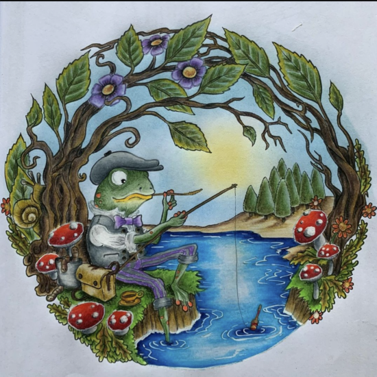Rest & Recreation, A Frog's Tale, colored by jetgerfen19601960, Instagram