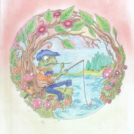 Rest & Recreation, A Frog's Tale, colored by Lászlóné, Facebook