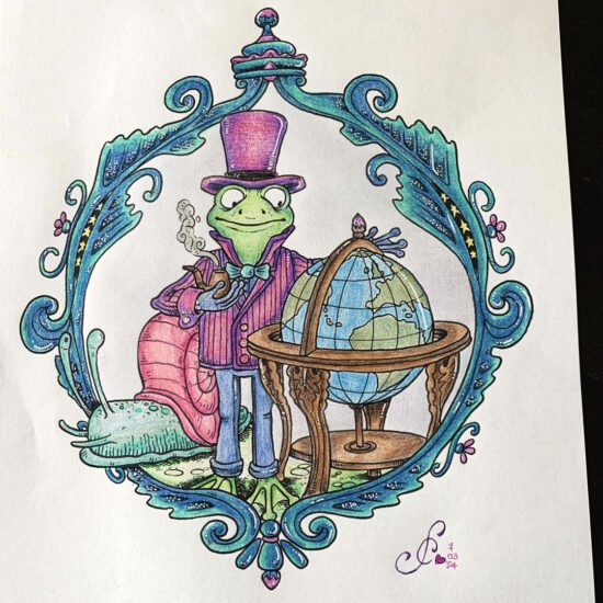 Bon Voyage, Newsletter, colored by claire_l, Instagram