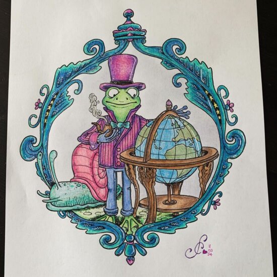 Bon Voyage, Newsletter, colored by claire_linda2015, Instagram
