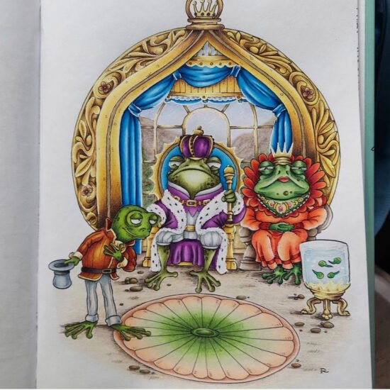 A Royal Audience, 'A Frog's Tale', colored by just_let_me_color, Instagram
