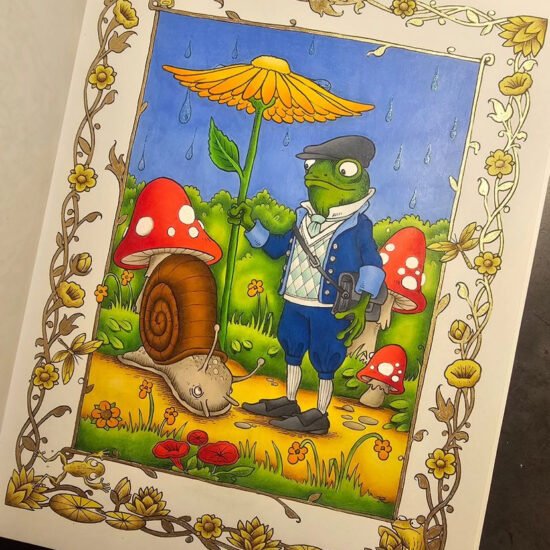 A Friend in Need, 'A Frog's Tale', colored by love2color4me, Instagram