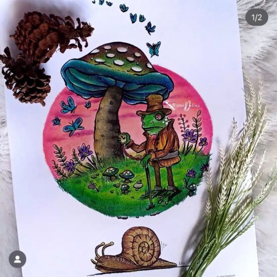 Forest Song, Newsletter, colored by warnadelina Instagram