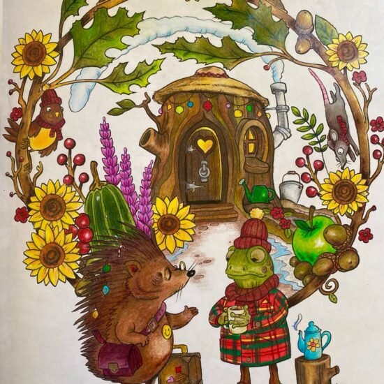 An Unexpected Guest 'Christmas Tiny Homes', colored by Maddy G