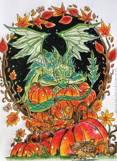 Pumpkin Thief colored by @mariaclaudialeon17