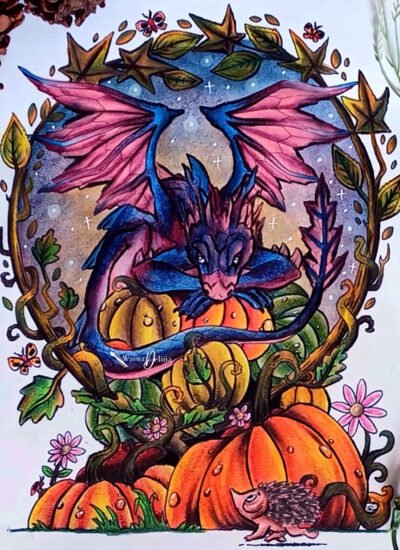 Pumpkin Thief colored by Delina