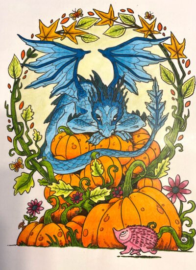 Pumpkin Thief colored by Dawn W