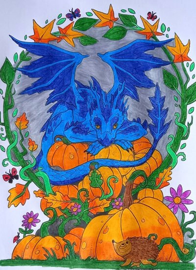 Pumpkin Thief colored by Jayne C