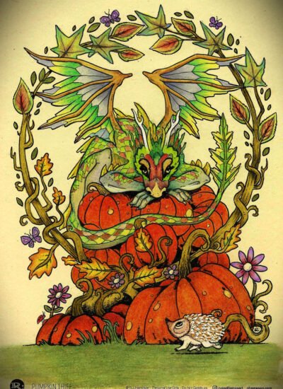 Pumpkin Thief colored by Jean R