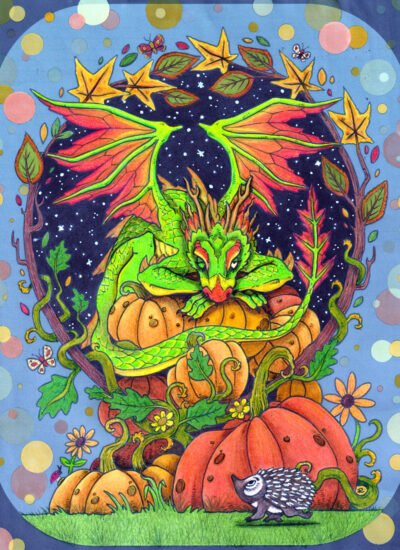 Pumpkin Thief colored by Renae O