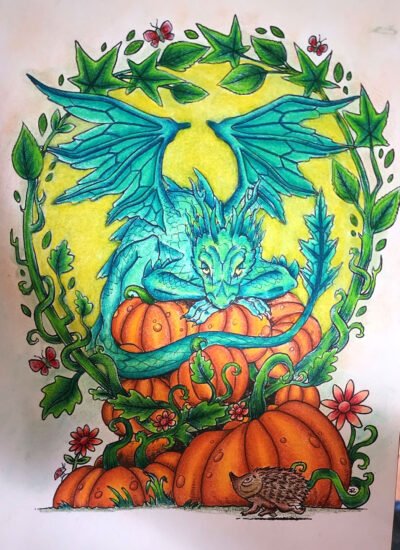 Pumpkin Thief colored by Teresa W