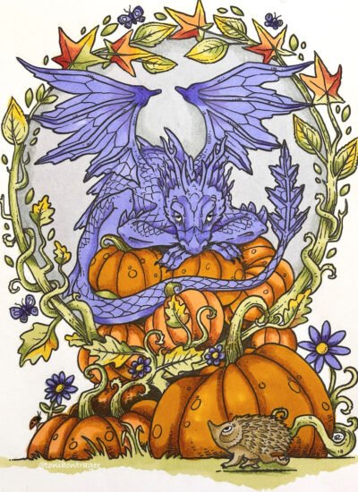 Pumpkin Thief colored by Toni B