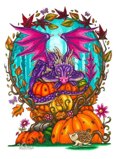 Pumpkin Thief colored by Victoria H