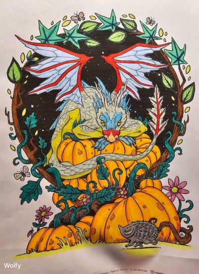 Pumpkin Thief colored by Ylva R