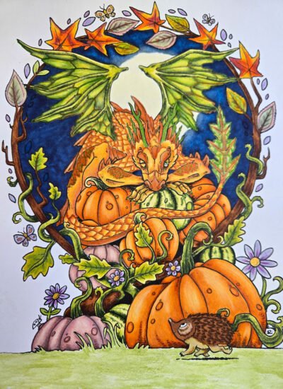 'Pumpkin Thief' colored by Desiree B