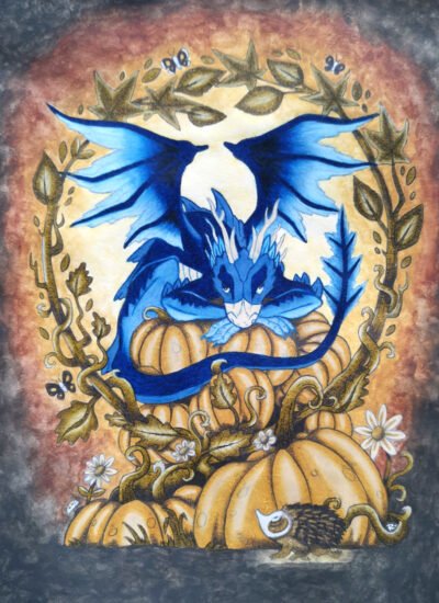 'Pumpkin Thief' colored by Elmarie L