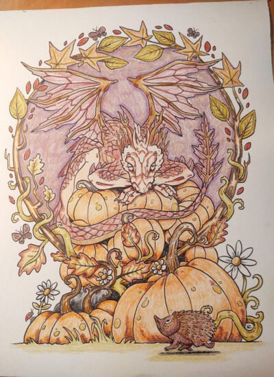 'Pumpkin Thief' colored by Hollie H