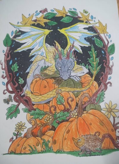 Pumpkin Thief colored by Mr Huber (9 years)