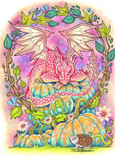 'Pumpkin Thief' colored by @whimsydreamsdesign