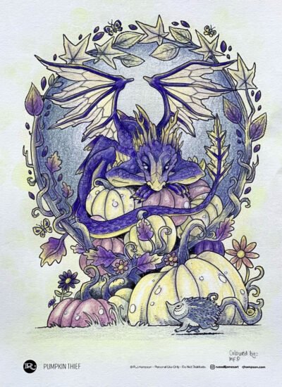 'Pumpkin Thief' colored by Marinella